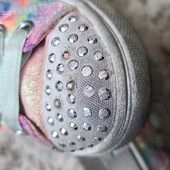 4 for $28 - Skechers Twinkle Toes Toddler Girls Size 6 Tie-Dye Satin Light-Up - Picture 11 of 12